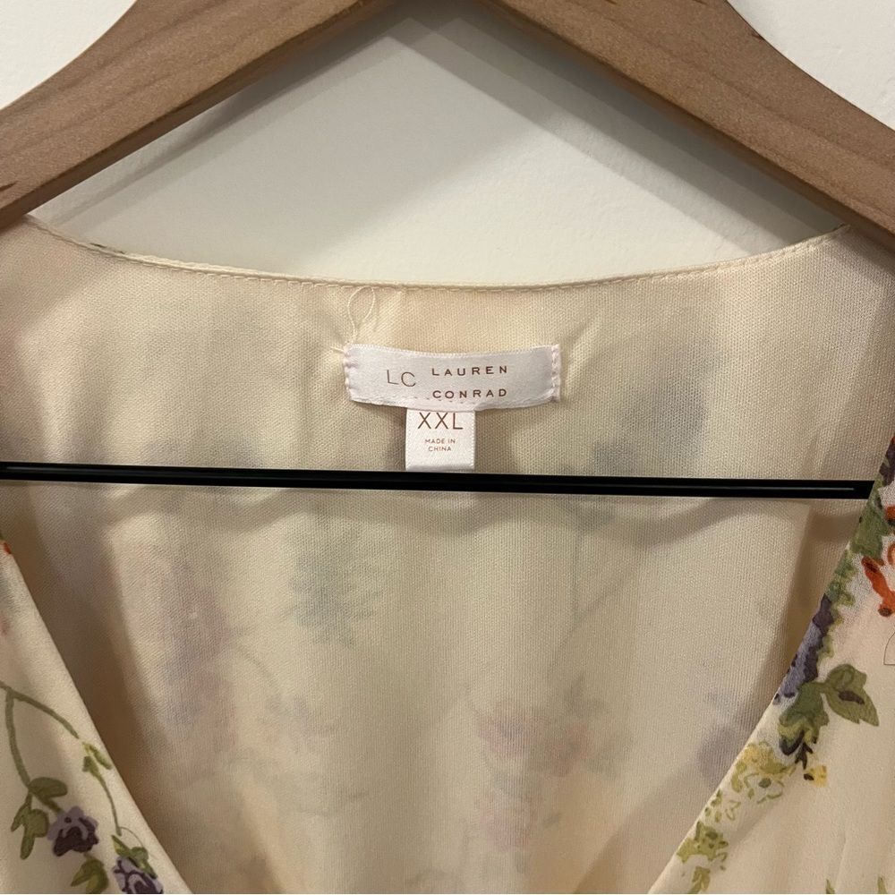 LC Lauren Conrad Floral Long Sleeve Dress XXL - Picture 11 of 13